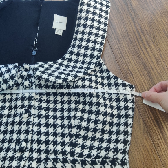 *Anthropologie Maeve Black & White Houndstooth Twofer Romper – NWT – 12 - Picture 10 of 11